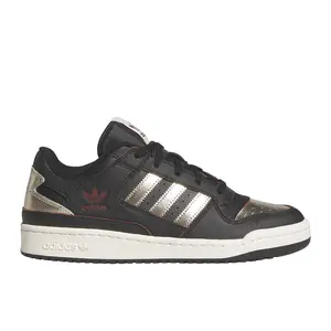 adidas Mens Forum Low Cl Metallic Lace Up Sneakers Shoes Casual - Black, Gold