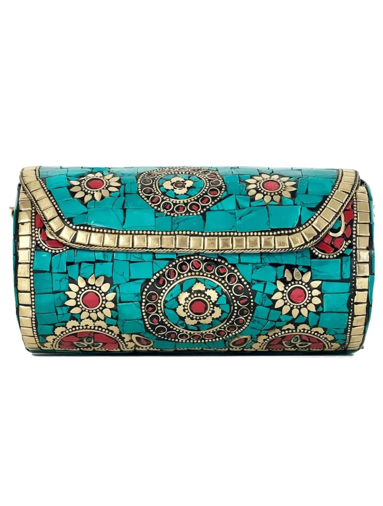 Ami Mosaic Clutch with Chain Strap (available in 3 colors)