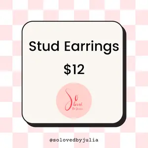 Stud Clay Earrings