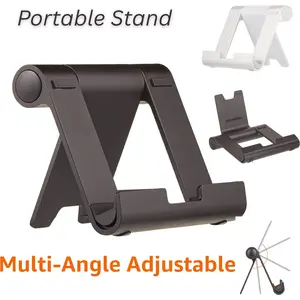 Multi-Angle Portable Tablet & Phone Stand, Adjustable Foldable Holder for iPad, iPhone, Samsung, Kindle, E-Reader, Tablet Stand Adjustable, Portable Tablet Holder, Portable Tablet Holder