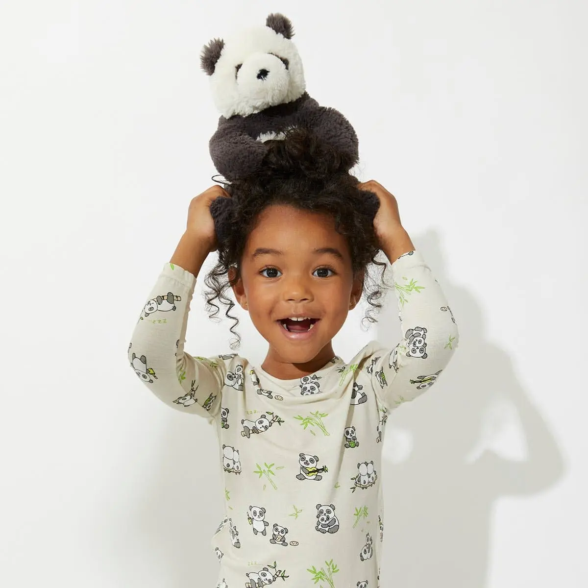 Bellabu Bear Panda Bamboo Kids Pajamas - Soft and Hypoallergenic