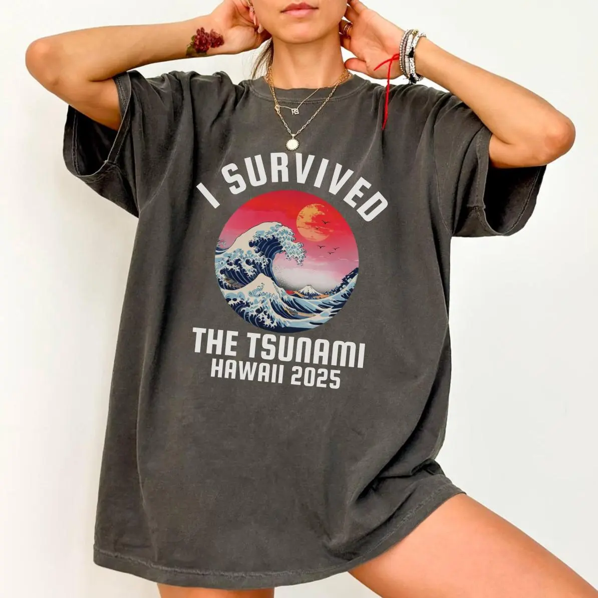 Hawaii Tsunami 2025 Shirt, Survived Hawaii Shirt, Hawaii Tsunami 2025, Hawaii Tsunami Survivor T Shirt, Pray for Hawaii Shirt