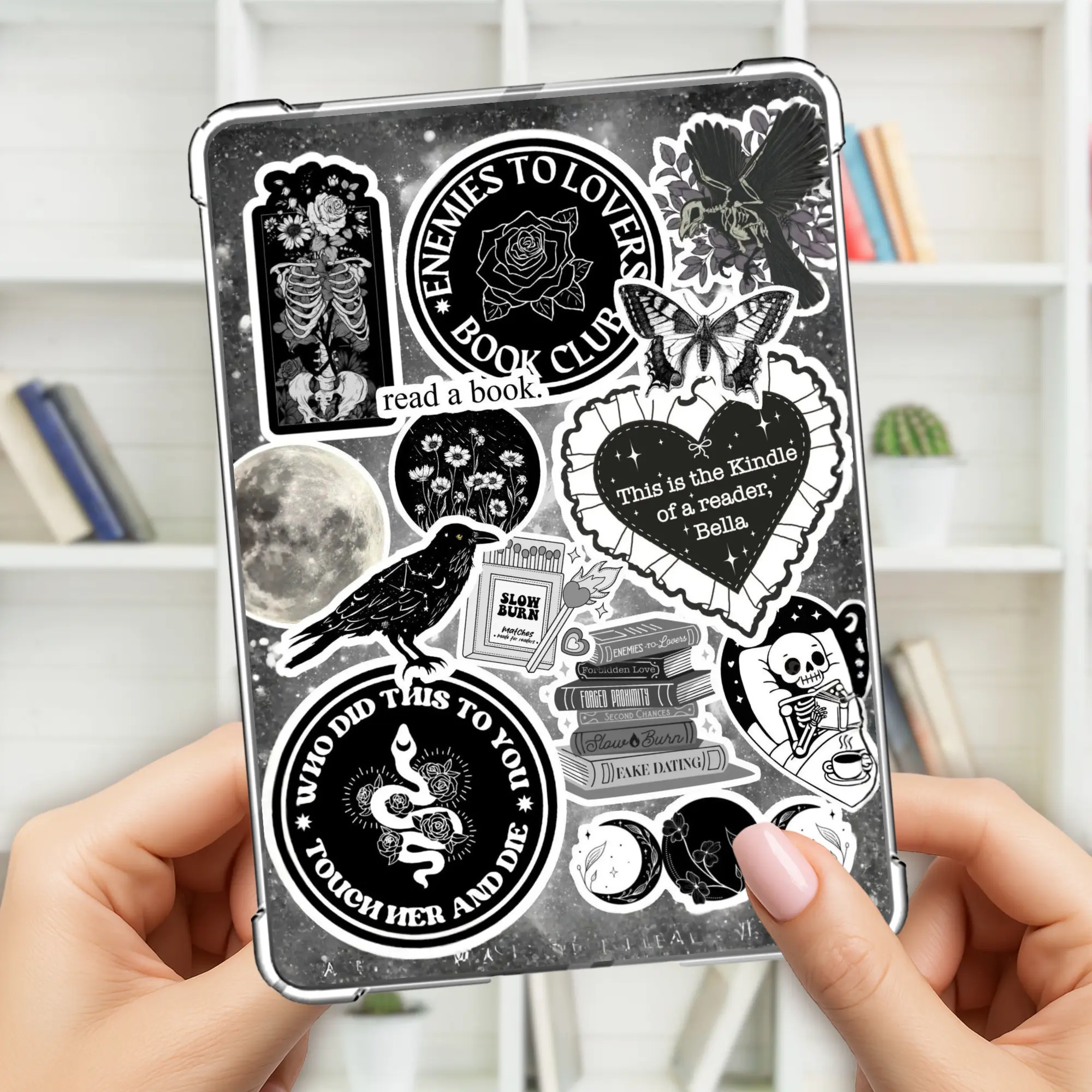 Kindle insert enemies to lovers, romantasy, fantasy, bookish, booktok, paperwhite, colorsoft, oasis, basic, scribe, fire, kobo, horror, dark romance, goth