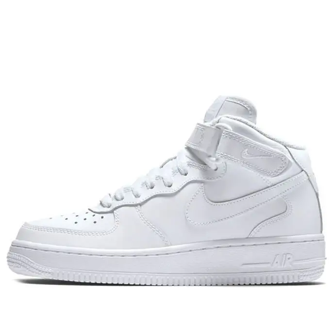 (GS) Nike Air Force 1 Mid 'Triple White' 314195-113 (GS) Nike Air Force 1 Mid 'Triple White' 314195-113