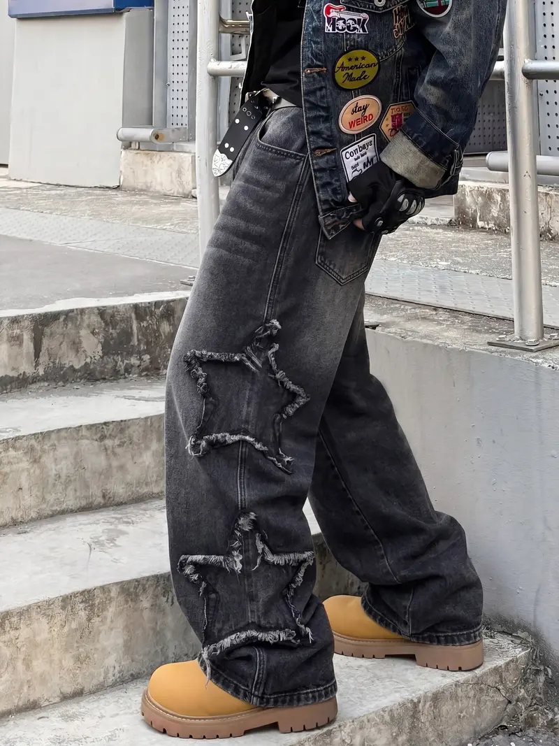 m　B. STARRY PANTS men's the star pants - TikTok Shop