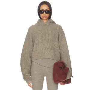 Fear of God ESSENTIALS Heavy Waffle 90's Hoodie in Homestead Heather