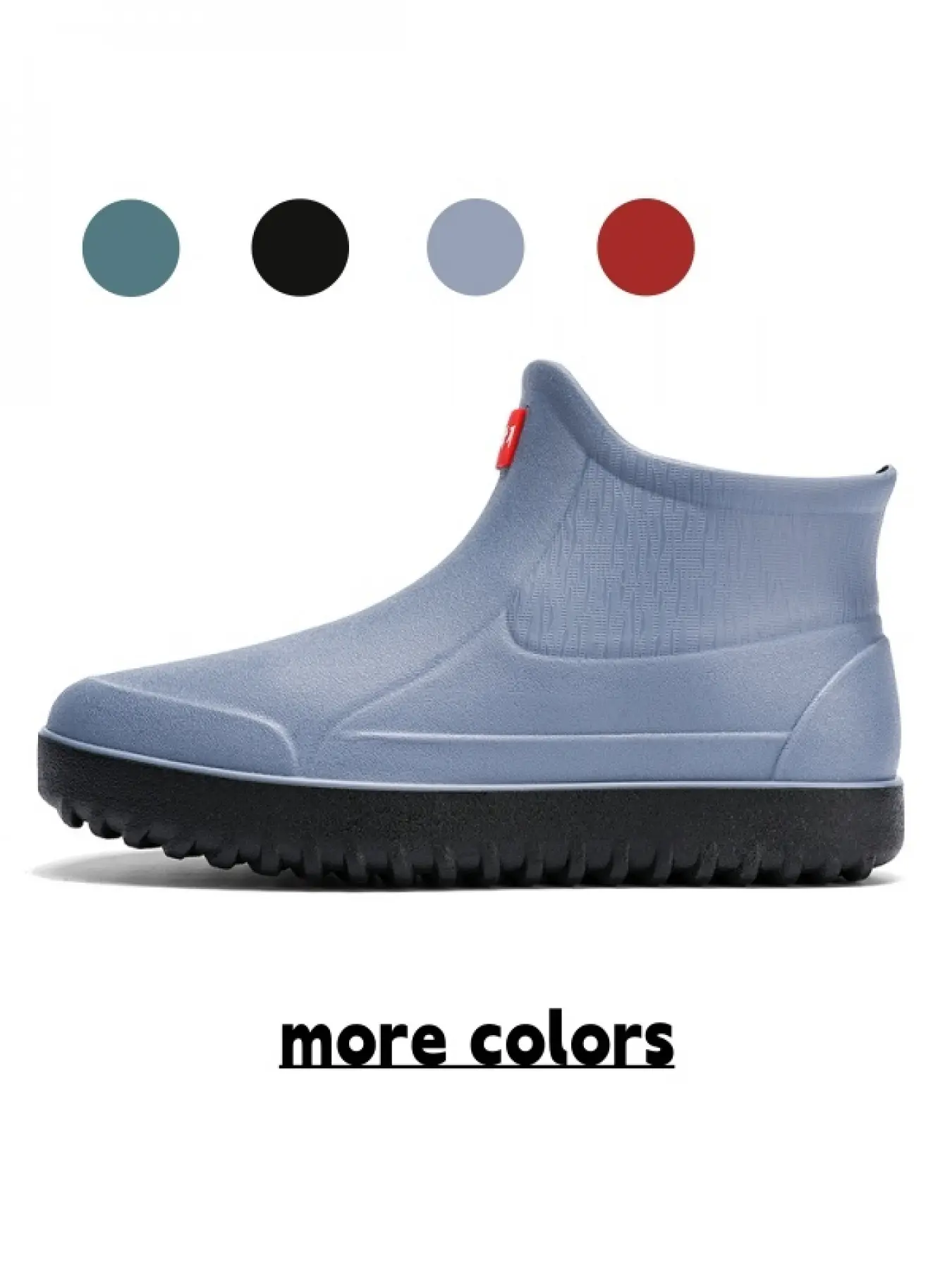 Men's Anti-Slip Durable Rubber Rain Shoes, Waterproof Oil-Resistant Low Top Water Shoes, Kitchen/wash Car/construction/outdoor Work Boots