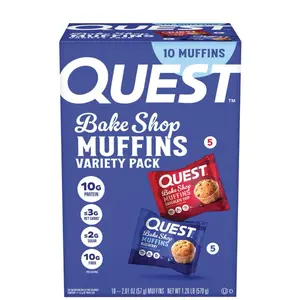 Quest Bake Shop 10g Protein Muffins, Variety Pack, 10 count. New Snack