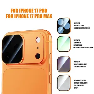 Professional Polarization & Exposure-Reduction Filter for iPhone 17 Pro/max, All-In-One Lens Protector with Nd/cpl/UV Filters, Magnetic Base, Accessories