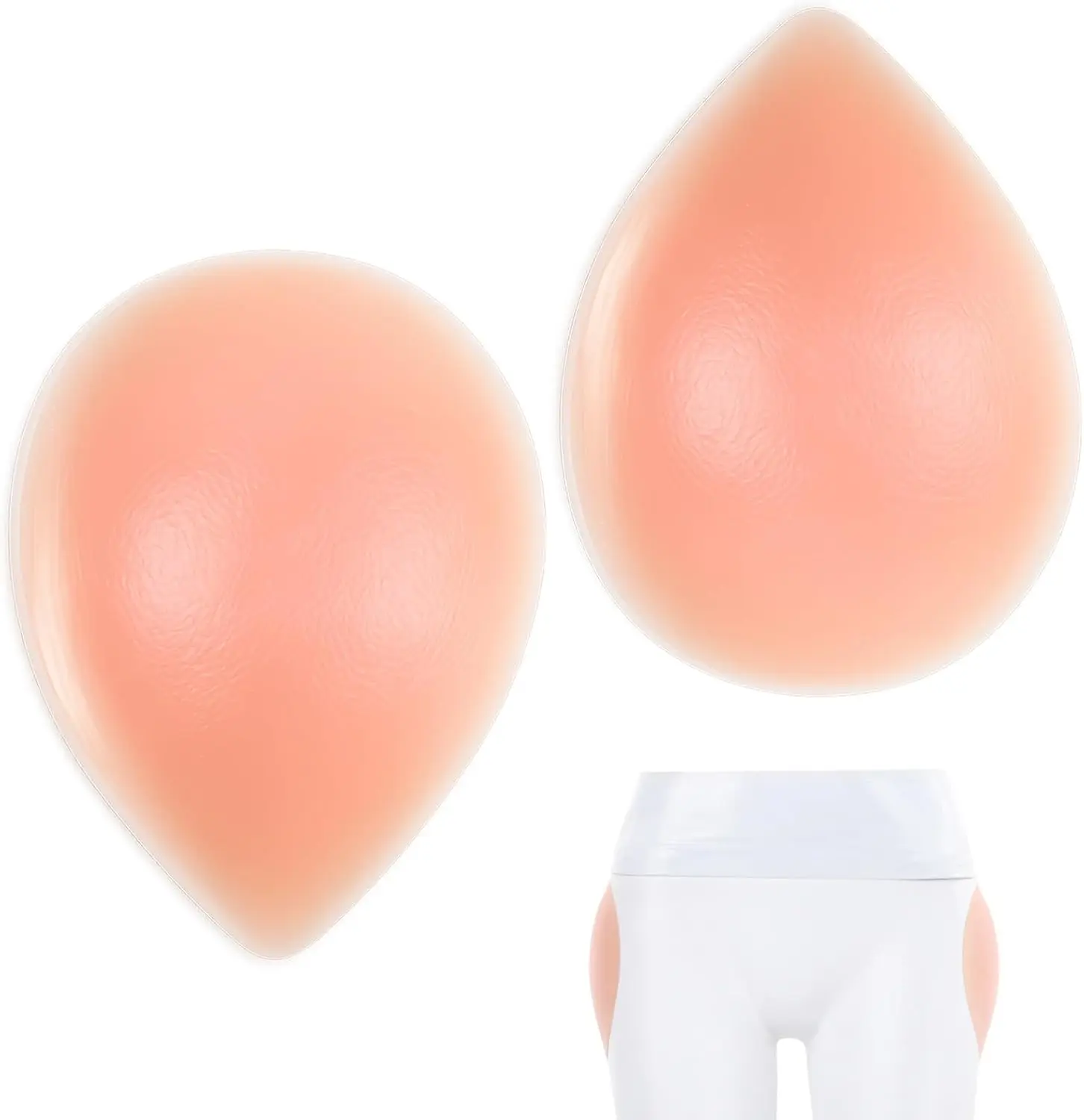 2 PCS Hip Dip Pads, Silicone Hip Pads for Women Shapewear, Reusable Self-Adhesive Butt Pad Enhancer, Invisible & Traceless, Create an Hourglass Figure Yellow