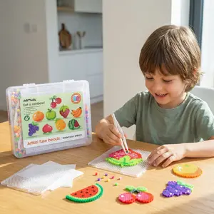 Beadora 5.0mm Fruit KitSuitable for beginners, made of mosaic material, it can promote hands-on operation and brain stimulation activities. A children's educational gift. hama beads