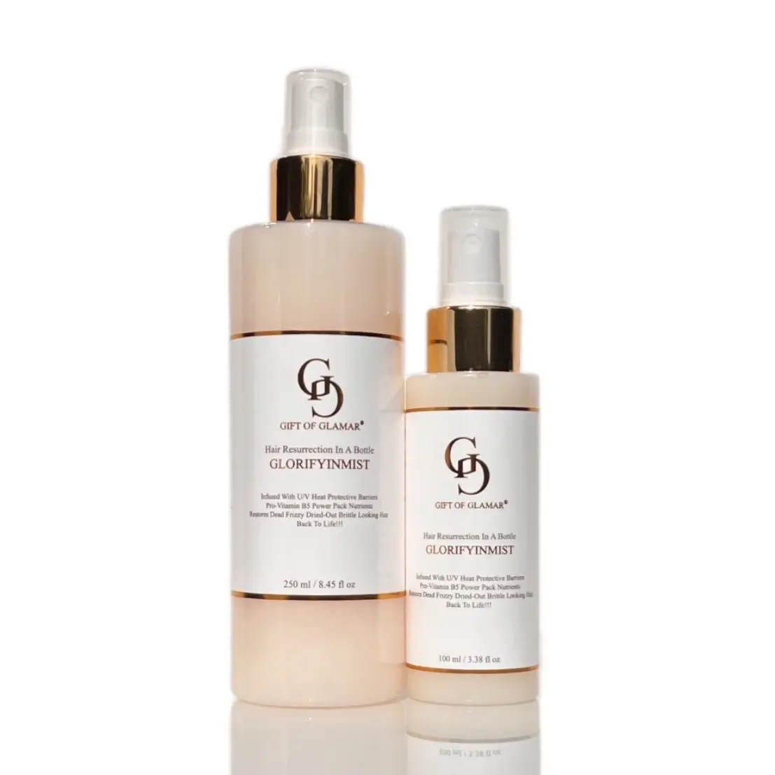 GIFT OF GLAMAR GLORIFYINMIST Leave-In Conditioner Spray for UV/ Heat Protectant Haircare, Protein Power, Frizz Release and Hairloss Hydrating Restoration Moisture