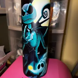 20 oz stainless steel Jack and zero green glow tumbler