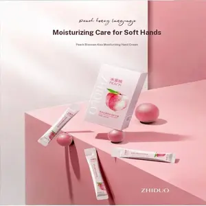 2g*20pcs Peach Hand Cream Set, Moisturizing & Nourishing Skin Care, Perfect for Daily Use, Softening & Hydrating Formula