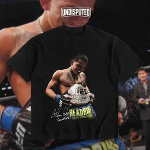 UNDISPUTED Anthony Showtime Pettis UFC Lightweight Champion Heavy Cotton Graphic T-shirt MMA Fan Apparel Pump Cover Casual Street Style Direct-to-garment Printing
