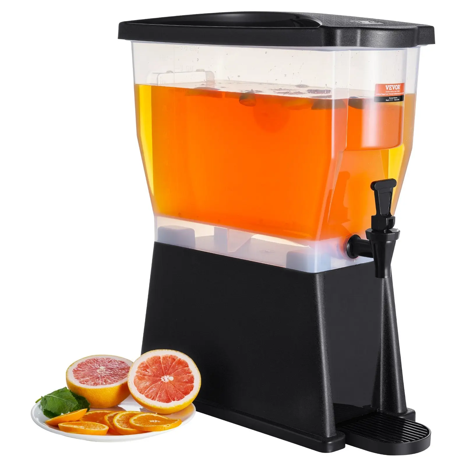 LIKESHOPPE 3-Gallon Beverage Dispenser with Stand – Plastic Drink Dispenser with Spigot