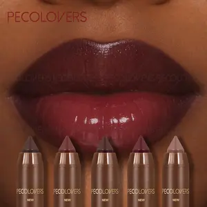 2-in-1 Matte Lip Liner Lipstick Pen, Colorful, Intensely Pigmented & Waterproof, Lipstick,Long-Lasting Lip Glaze, Lipgloss