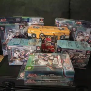 117 - NFL Mixer Bundle - 2025 Topps Chrome Football Blaster Box(2) and 2025 Select Mega Box(1) and 2025 Topps Chrome Football Hanger Box(4) and 2025 Topps Chrome Mega Box(2)  PYT Break #117