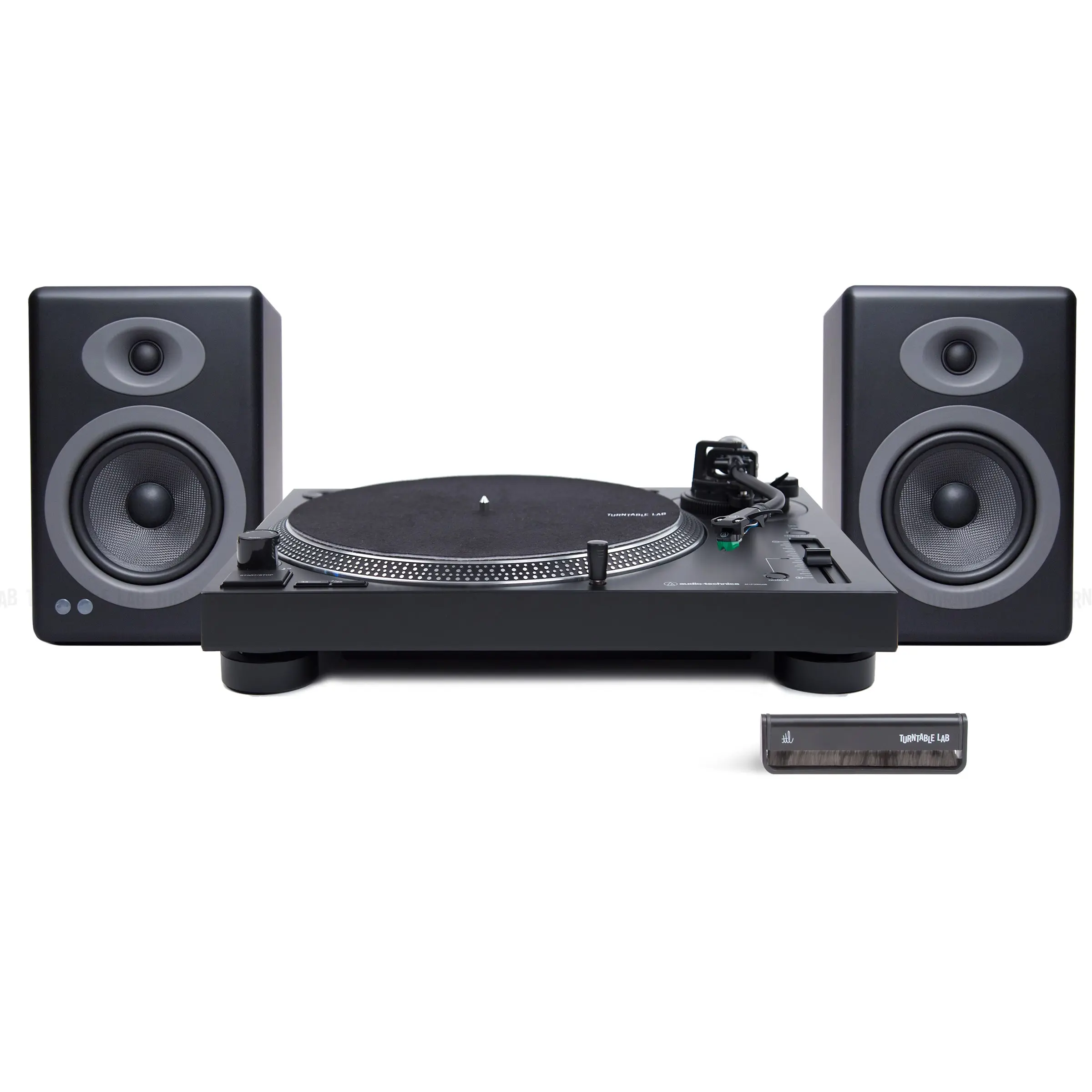 Audio-Technica AT-LP120X Vinyl Turntable & Audioengine A5+ Bluetooth Speakers Package