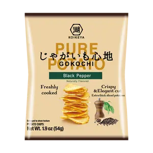 KOIKEYA Japanese Black Pepper Potato Chips 1.9 oz - Crunchy Snack for Flavor Lovers