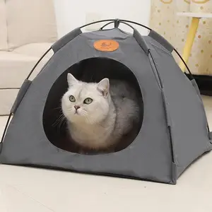 Foldable Pet Tent with Mat - Ideal for Outdoor Travel and Camping - Suitable for Cats and Dogs - Perfect Nest for Pets in All Seasons， cozy  cat  house pet  nest