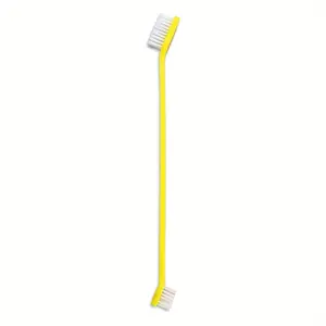 Double-headed pet toothbrush for cats and dogs - oral care, keeps breath fresh, durable PP material with soft bristles