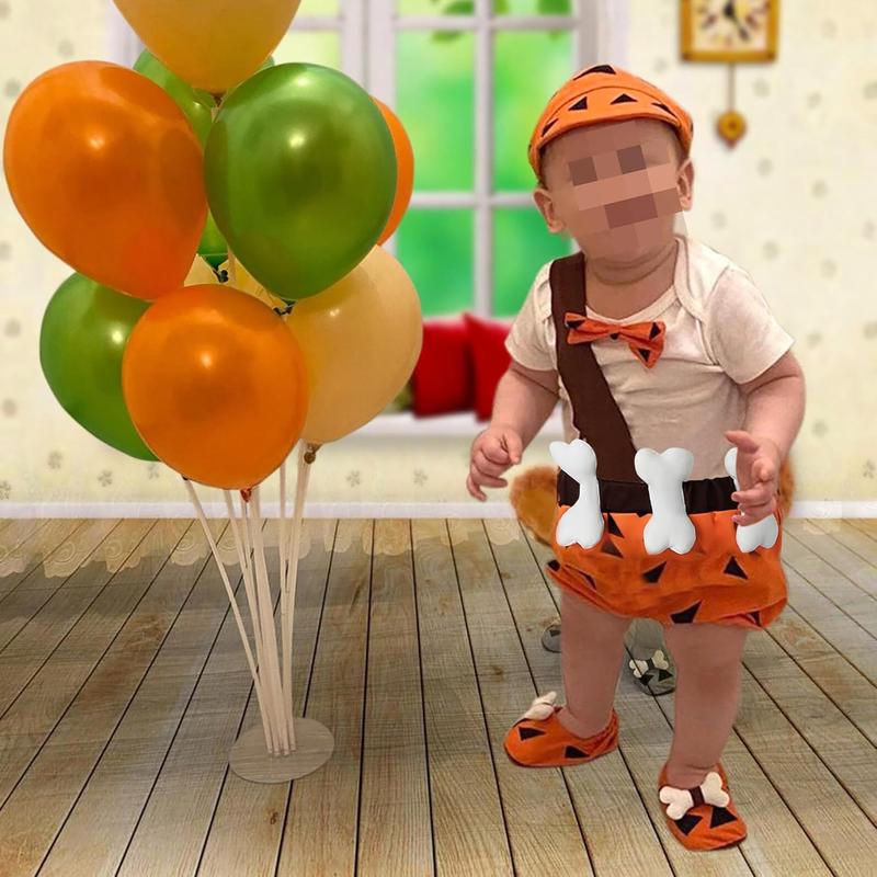 Original Halloween Primitive Baby Costume |   Bam Bam & Pebbles Style Baby Unisex Wildman Cosplay Costume 12M-4T