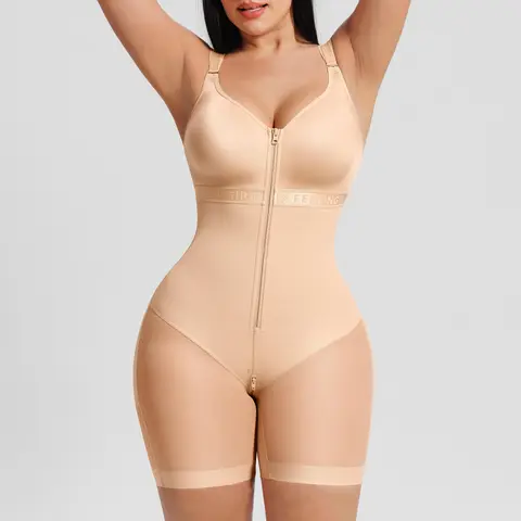FeelinGirl Shapewear Bodysuit with Zipper Crotch for Women's Comfort and Style - Ideal for Everyday Wear, Enhances Look, Prioritizes Comfort and Style
