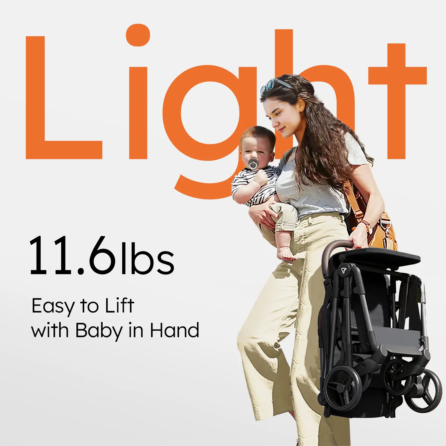 Mamazing Lightweight Baby Stroller, Mom’s Choice Gold Award Winner, Best Ultralight Compact Stroller for Traveling, Only 11.5 lbs