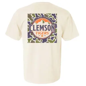 Clemson Camo Mountains Short Sleeve T-Shirt Shirt for Men Dad Gifts