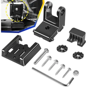 Transducer Bracket - Transducer Mount for XHS Model transducers, Transom Mounting Hardware Kit Compatible with XNT 9 20, XNT 9 20 T, XNT 9 QB 90 T, XNT 9 QB 90, XNT 9 SI 180 T, Black