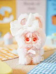 Sanmi-Rabbit Sweet Bud Rabbit  Plush toy，Bunny Plush Dolls，Soft Furry Collectibles，Backpack or clothing decoration，Stuffed Animal