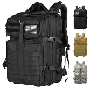 45L Military Tactical Backpack – Extra Large 3-Day Bug Out Bag for Men & Women, Durable MOLLE System Assault Pack with Multiple Compartments & Straps, Ideal for Outdoor Activities, Fishing, Camping, Hiking & Adventure TikTokShopBlackFriday