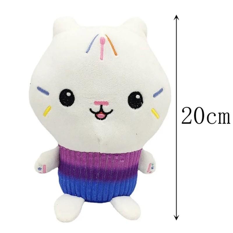 New Gabby Dollhouse Plush Toy Mercat Cartoon Animal Smiling Cat Car Hug Gaby Girl Doll Children Birthday Gift