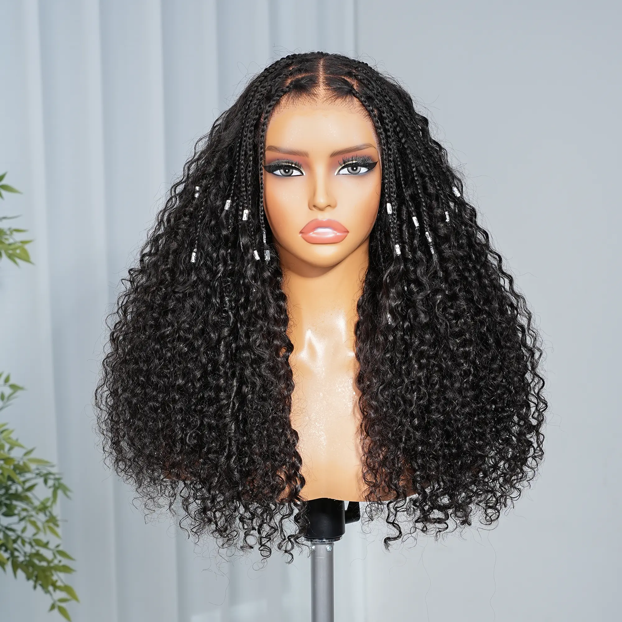 [Glueless Curly Wig] Megalook 13x6  24'' 250% density Glueless Lace Frontal Wig Deep Curly Pre Bleached Tiny Knots Natural Invisible Hairline Put On Go Wigs For Beginners #Summervibes