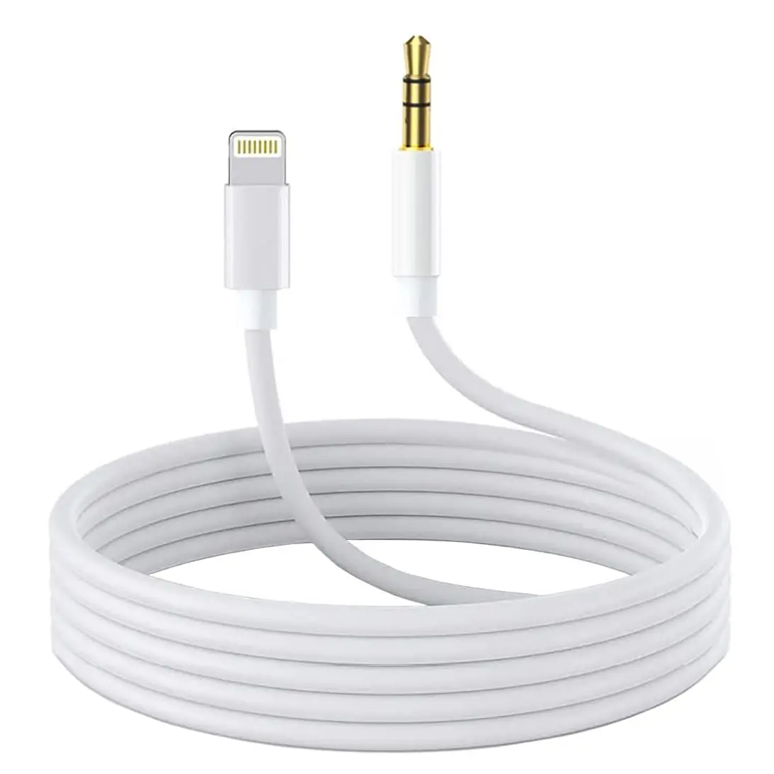 Lightning to 3.5mm Audio Cable Compatible with iPhone 13/12/11/XR/XS/X/8/7/6 Plus/SE 2, iPad