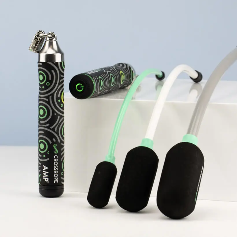 Ropeless AMP Bluetooth Jump Rope Set for Tight-Space Workouts with App Connectivity
