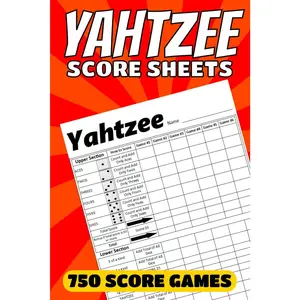Yahtzee Score Sheets - 750 Score  for Scorekeeping: Yahtzee Score Pad, 6 X 9 Large Print Yahtzee Score Book - Paperback