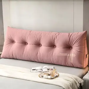 Pink Large Headboard Pillow for Bed Triangular Wedge Pillow Cushion Position Support Reading Pillow Pink Bedroom Accessories Back to School