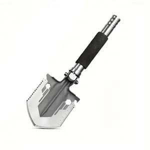 Folding Survival Shovel, Multi-purpose Camping Shovel, High-carbon Steel Shovel, Compact Trenching Tool for Hiking, Camping, Off-road
