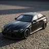 Officially Licensed BMW M3 CS LCI 1:24 Scale Alloy Die-Cast Metal Collector Model Car - Mini Display Model, Pull-Back Function, 3 Lighting Modes, Lighting & Sound Effects, Movable Seats