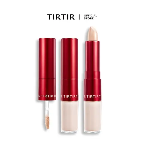 [TIRTIR Official] Glide & Hide Dual Concealer and Foundation 2-in-1 Stick l Lightweight Coverage, Flawless Makeup Cosmetic foundation stick