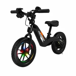 YUNTOPKIDS Kids Electric Balance Bike, 150W Motor 12" Tires Electric Balance Bike for Kids Ages 3-5, Adjustable Seat, 3 Speeds, Rear Brake, 5.6 Mile Range, Toddler E-Bike, Outdoor Riding Toy, Beginner Training Bike