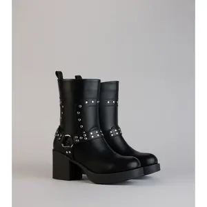 Bad Girl Energy Studded Moto Booties