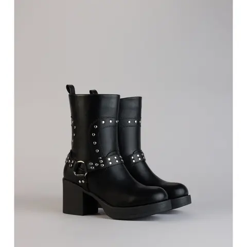 Bad Girl Energy Studded Moto Booties