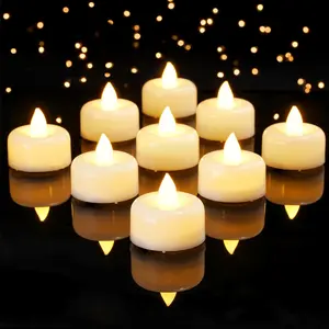 12 Pack Timer  Lights Candles  Operated Candles with 6H Timer, Auto  Daily, Flickering LED TeaLights for Wedding, Table Centerpiece,  Decor, Christmas, Halloween, White Base