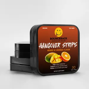 Hangover strips supplements, Herbal Recovery Oral Strips – Fast-Dissolving Refresh Support Healthcare Fitness