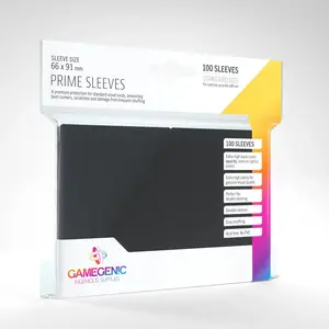 Gamegenic Standard Prime Sleeves: Black (100)