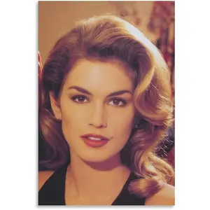 No Framed,Cindy Crawford Poster Sexy Model Portrait Cover Girl Cynthia Ann Crawford Poster (40) Gifts