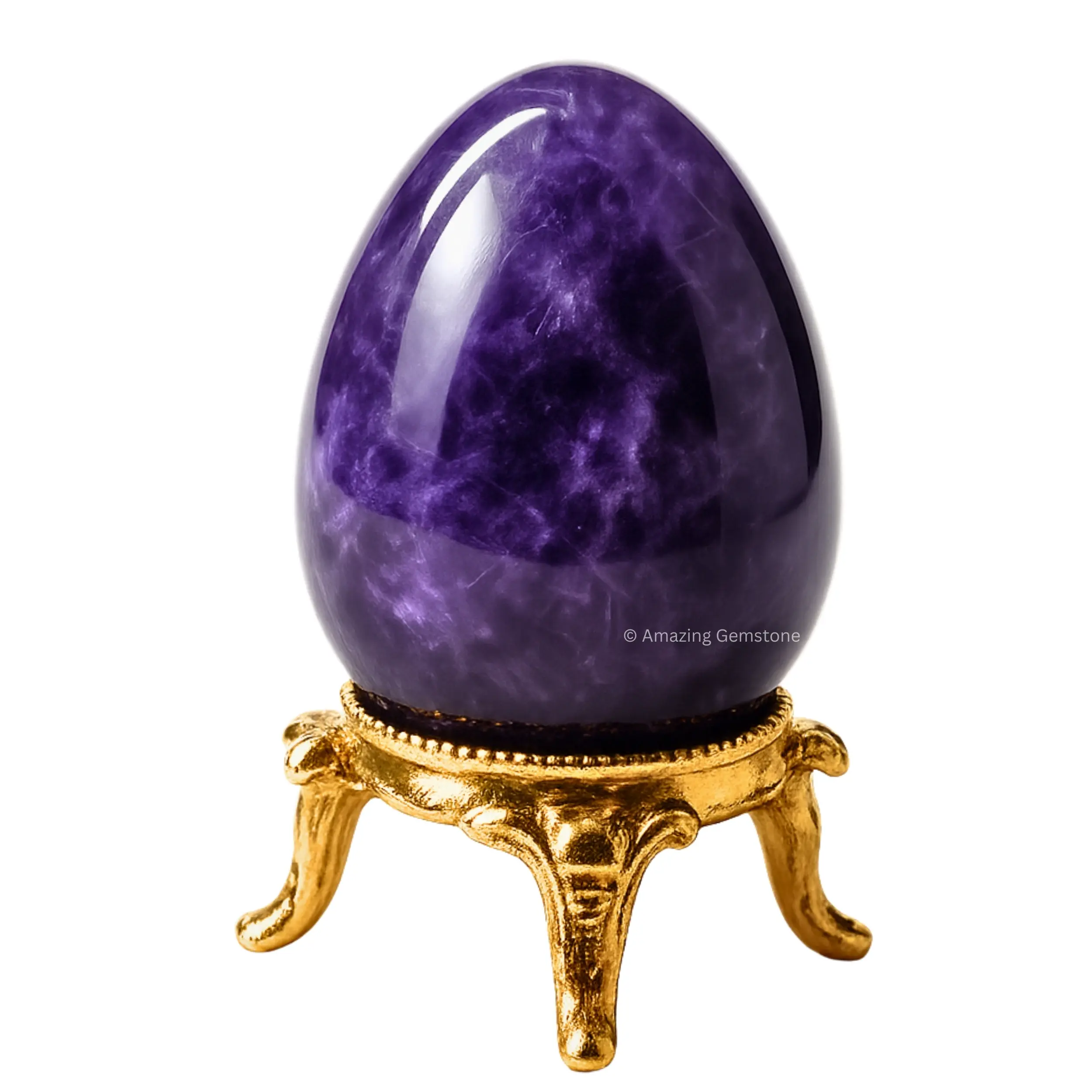 Premium 2-inch Crystal Yoni Egg - Pelvic Floor Health Support, Meditation & Stress Relief Healing Stone for Home Decor, Religious Decorations